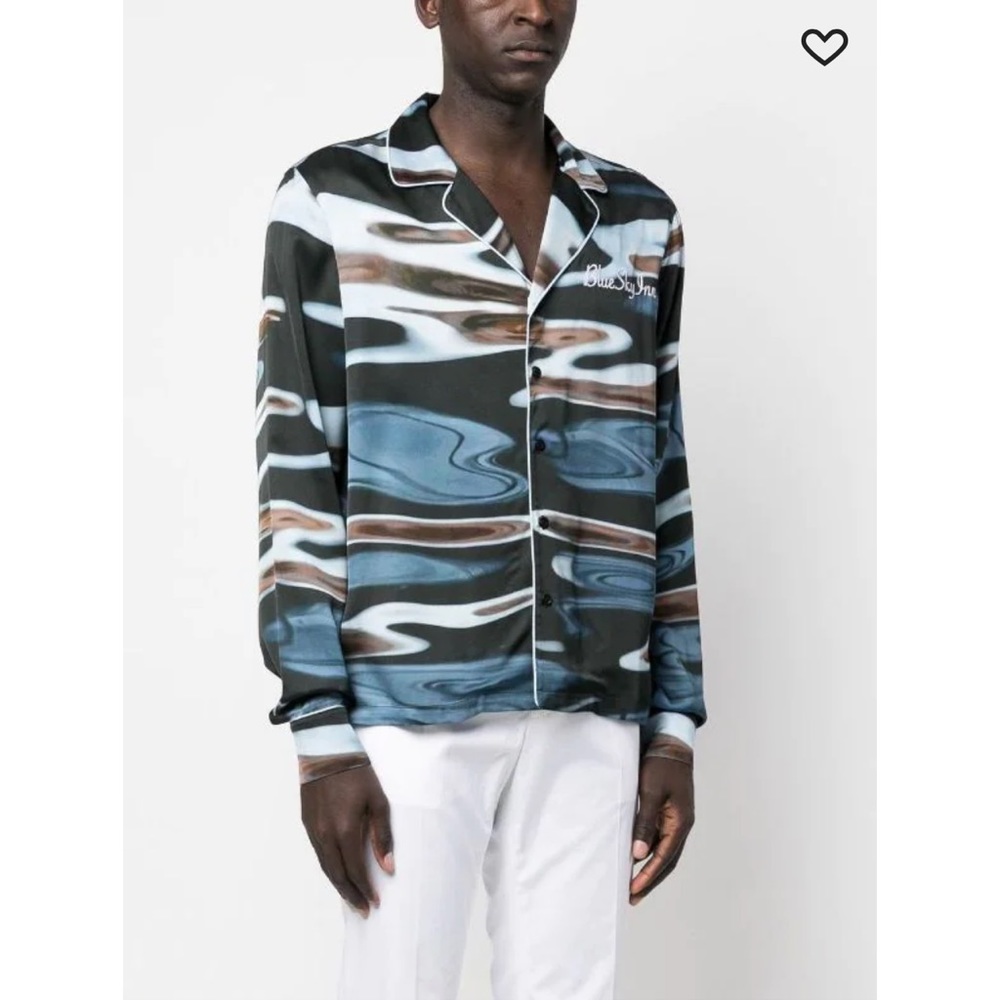 BLUE SKY INN
abstract-print long-sleeved shirt